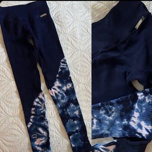 Bombshell Ribbed tie dye leggings XS/S